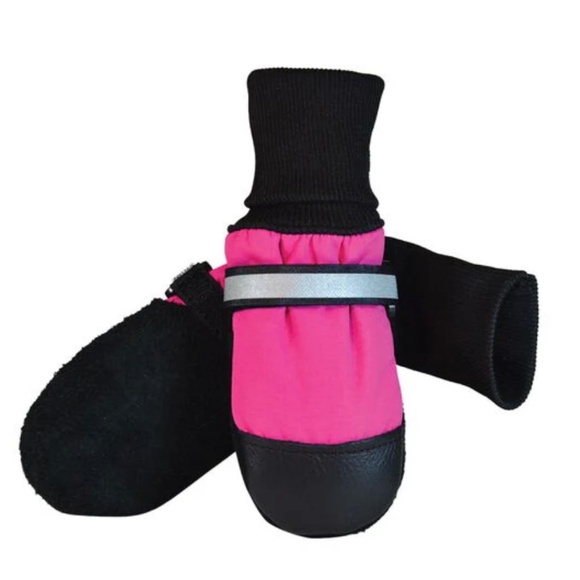 Muttluks Fleece Lined Boots, with bag size XS pink/black - Picture 6 of 6